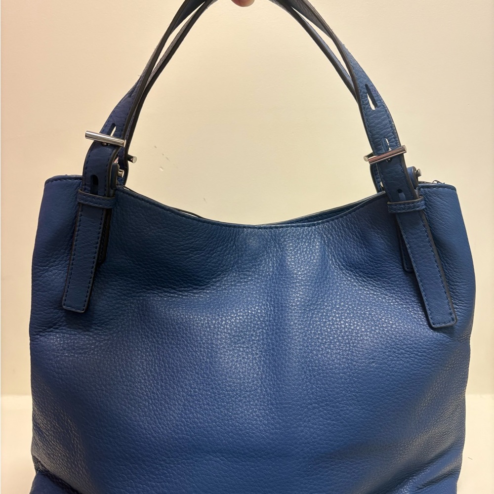 Vince Camuto Blue pebble Leather Shoulder hobo Bag